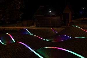 Christmas horizontal long wave
