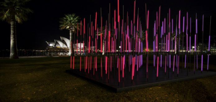 Sweep at Vivid Sydney: Art-Net light art in the city centre