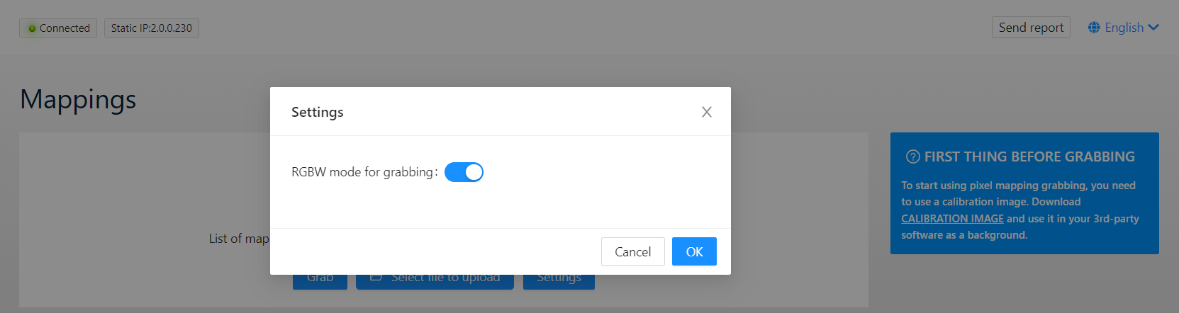 Color type settings